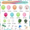 124-Piece Tropical Balloon Arch Garland Kit – Green, Hot Pink, Rose Gold, Confetti Balloons with Palm Leaves for Hawaiian Luau, Flamingo Birthday, Baby Shower, and Wedding Decorations